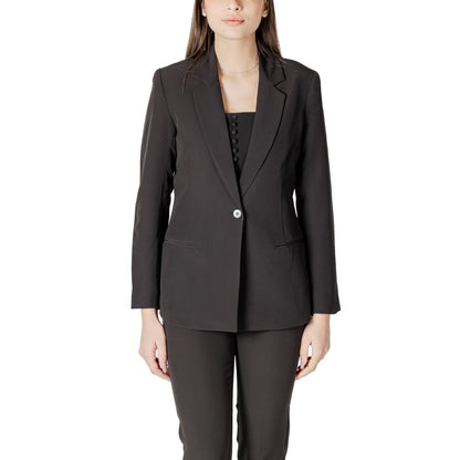 ICHI Zwarte Polyester Blazer