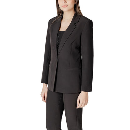 ICHI Zwarte Polyester Blazer
