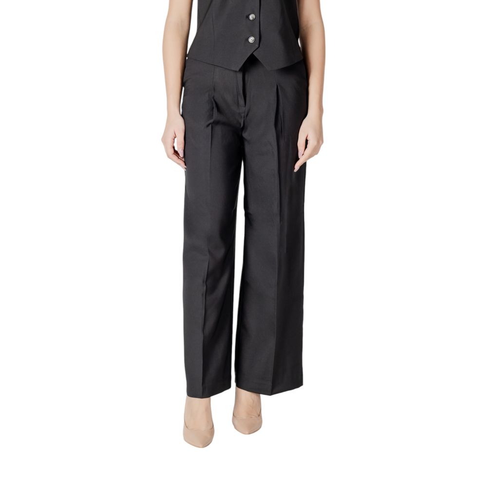 ICHI IHZIMMIE PA5 Black Palazzo Trousers for Women