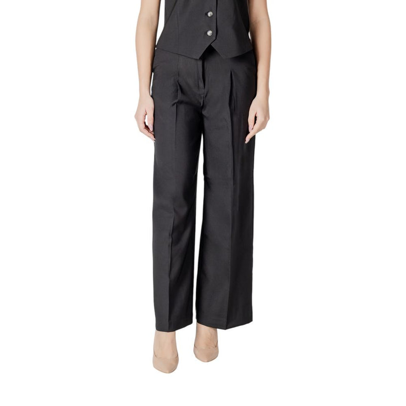 ICHI IHZIMMIE PA5 Pantalons Palazzo Noirs pour Femmes