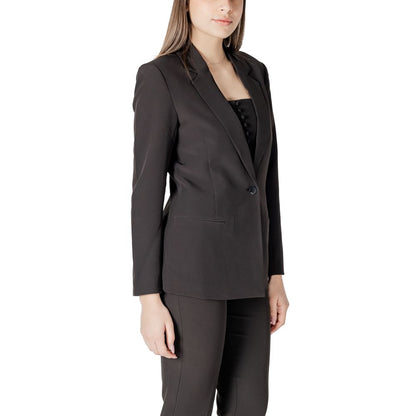 ICHI Zwarte Polyester Blazer