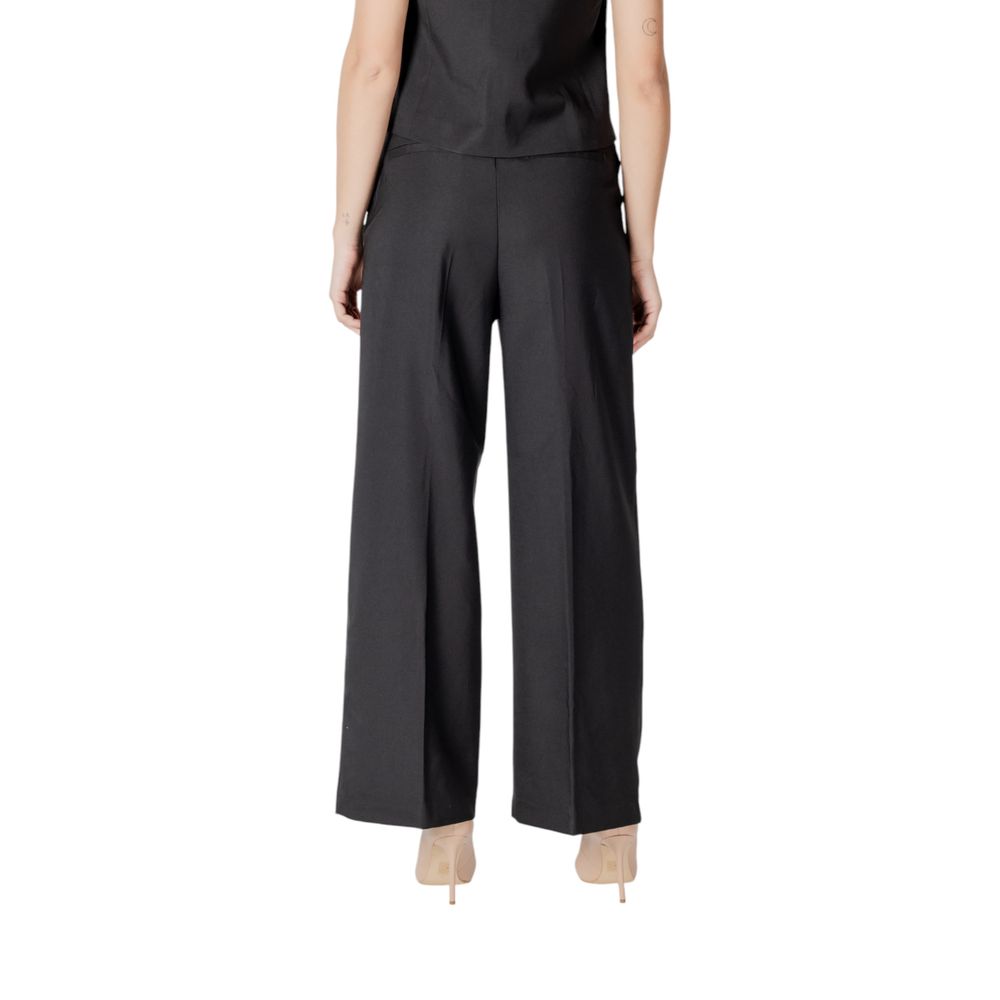 ICHI IHZIMMIE PA5 Black Palazzo Trousers for Women