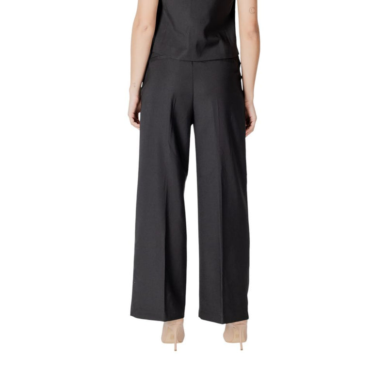 ICHI IHZIMMIE PA5 Pantalons Palazzo Noirs pour Femmes