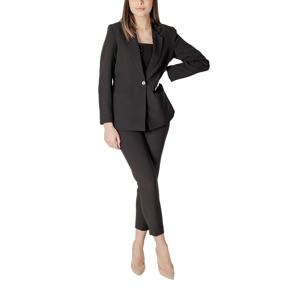 ICHI Zwarte Polyester Blazer