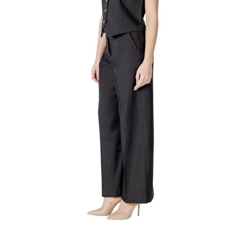 ICHI IHZIMMIE PA5 Pantalons Palazzo Noirs pour Femmes