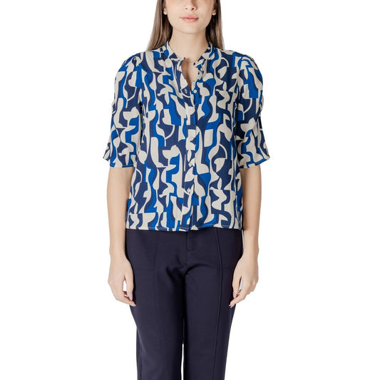 Blouse en viscose bleue ICHI