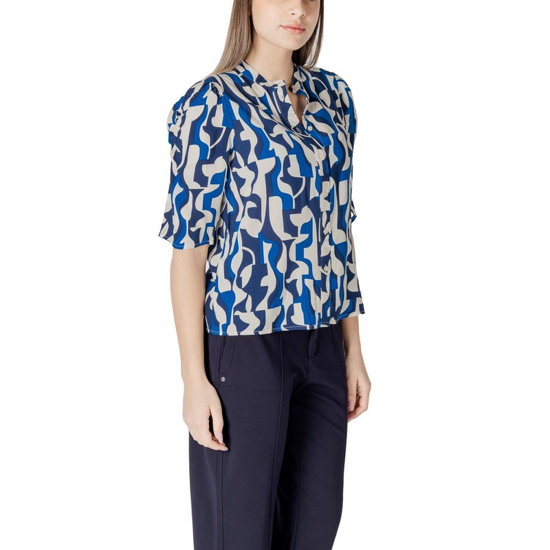 ICHI IHVERA SH19 Blouse Viscose Femme - Bleu