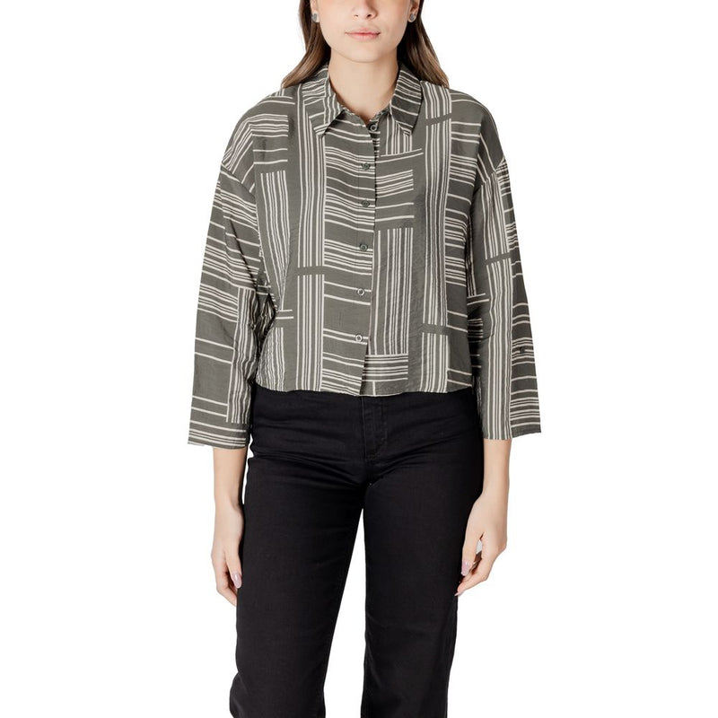 Jacqueline De Yong JDYTROYA LIFE Blouse Verte en Viscose