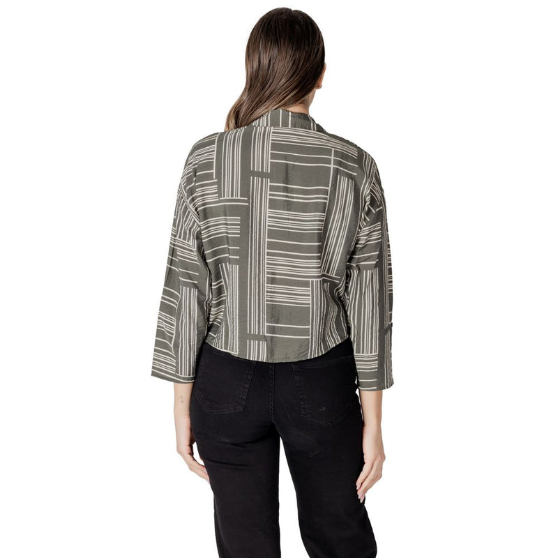 Jacqueline De Yong JDYTROYA LIFE Blouse Verte en Viscose