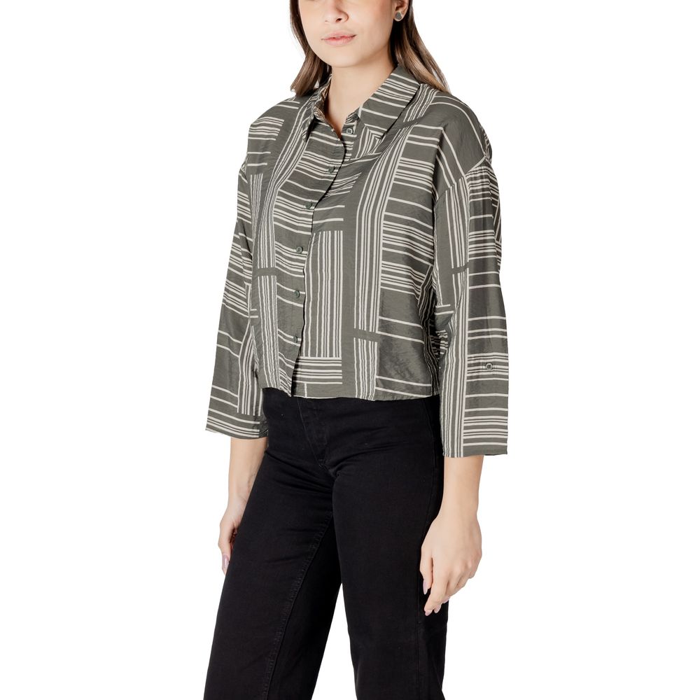 Jacqueline De Yong JDYTROYA LIFE Blouse Verte en Viscose
