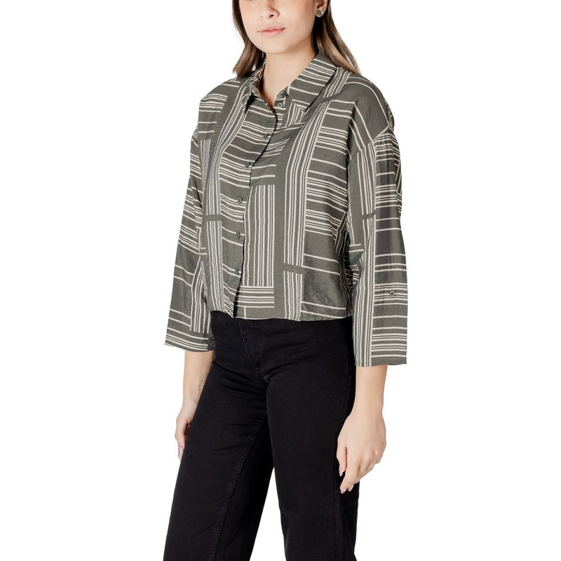Jacqueline De Yong JDYTROYA LIFE Blouse Verte en Viscose