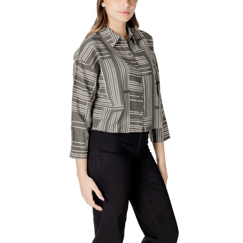 Jacqueline De Yong JDYTROYA LIFE Blouse Verte en Viscose