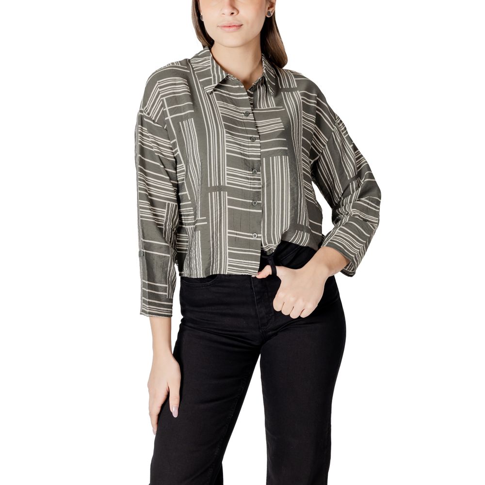 Jacqueline De Yong JDYTROYA LIFE Blouse Verte en Viscose