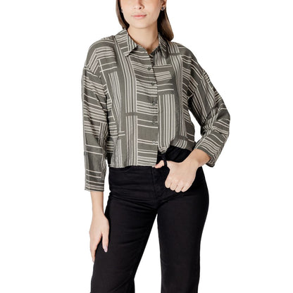 Blouse en viscose verte de Jacqueline De Yong