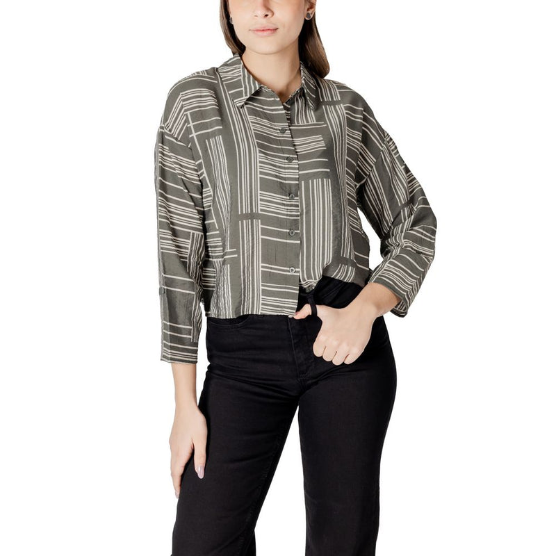 Jacqueline De Yong JDYTROYA LIFE Blouse Verte en Viscose