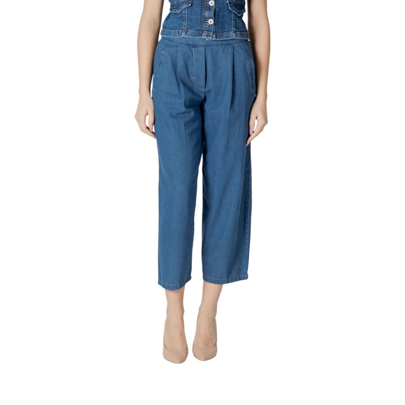 ICHI IHARCHER PA 20122390 Jeans en Coton Bleu pour Femmes