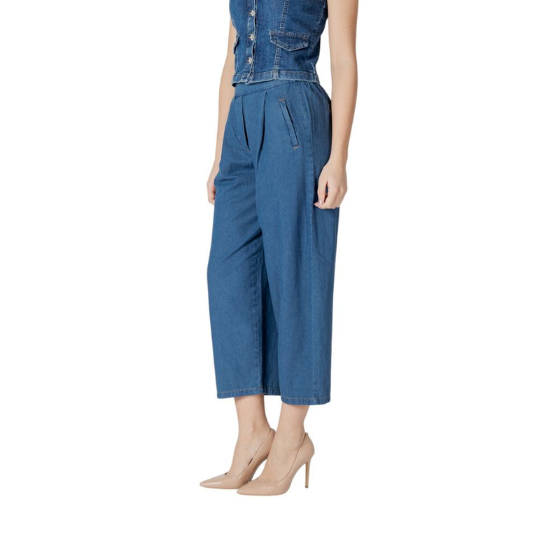 ICHI IHARCHER PA 20122390 Jeans en Coton Bleu pour Femmes