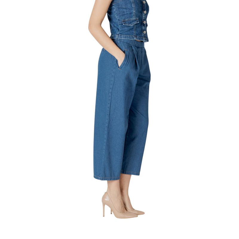 ICHI IHARCHER PA 20122390 Jeans en Coton Bleu pour Femmes