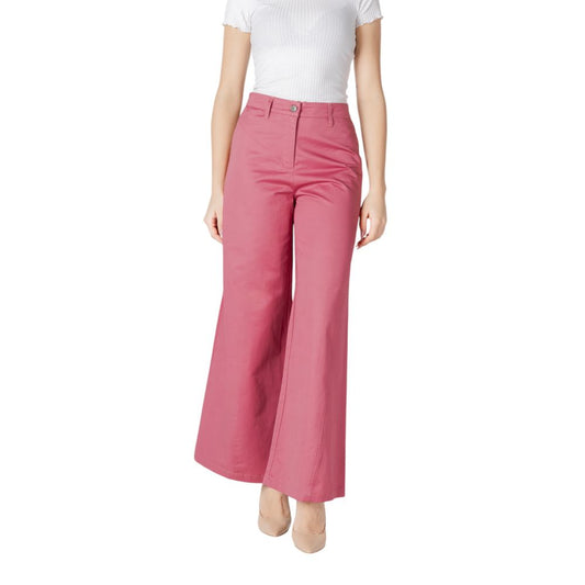 Pantalon en coton rose ICHI