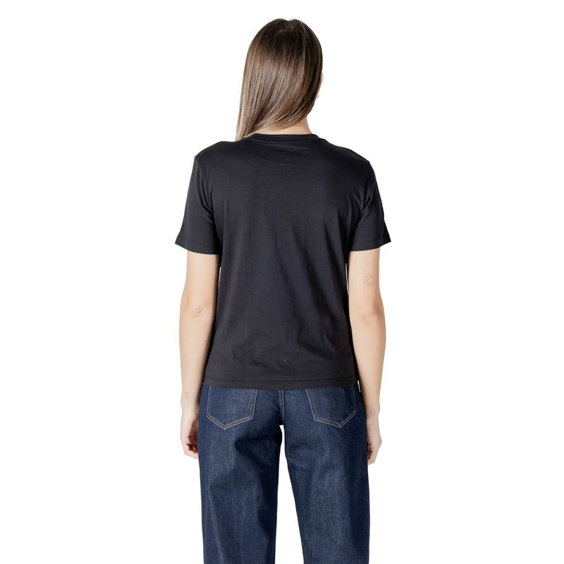 Calvin Klein Jeans Black Cotton T-Shirt for Women
