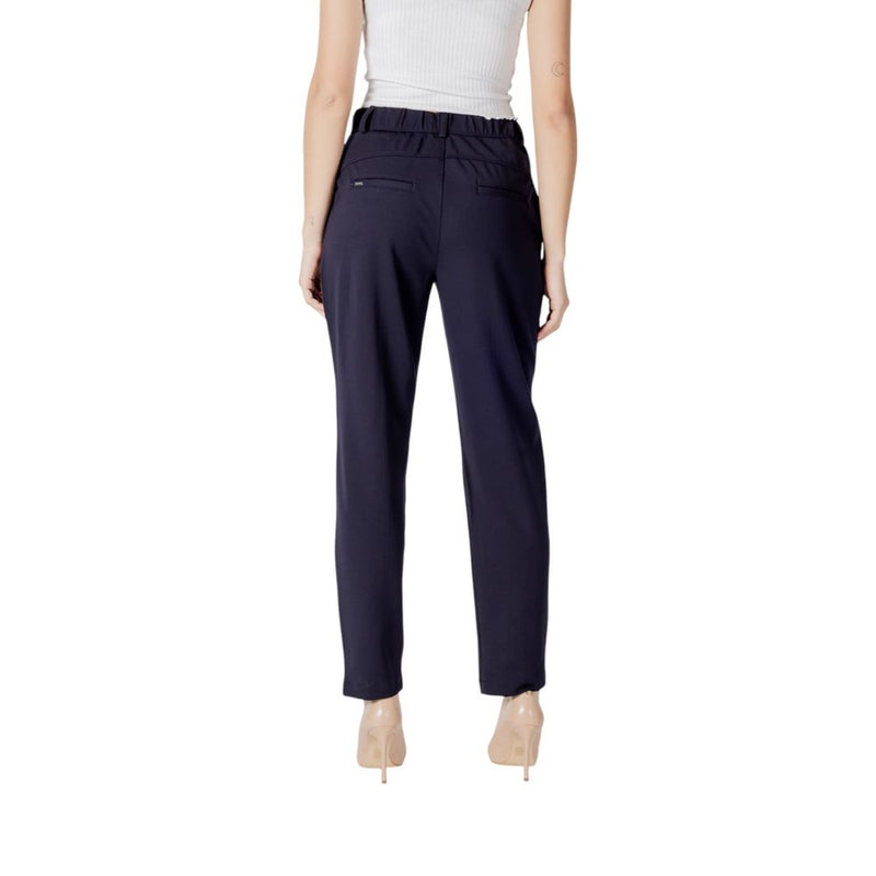 Street One Blue Viscose Pant - Tapered Leg Women's Trousers