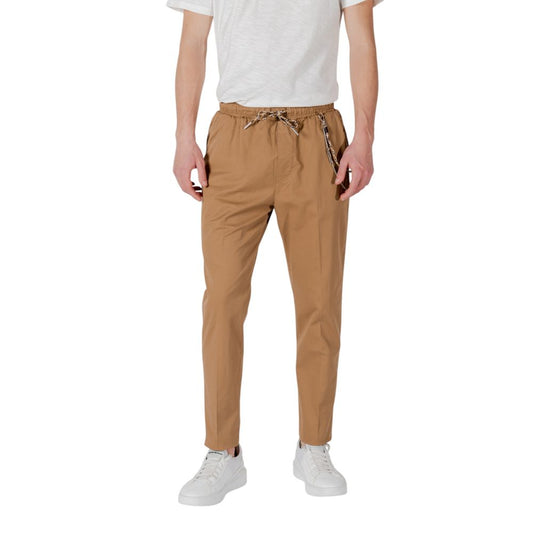 Pantalon en coton brun de Gianni Lupo