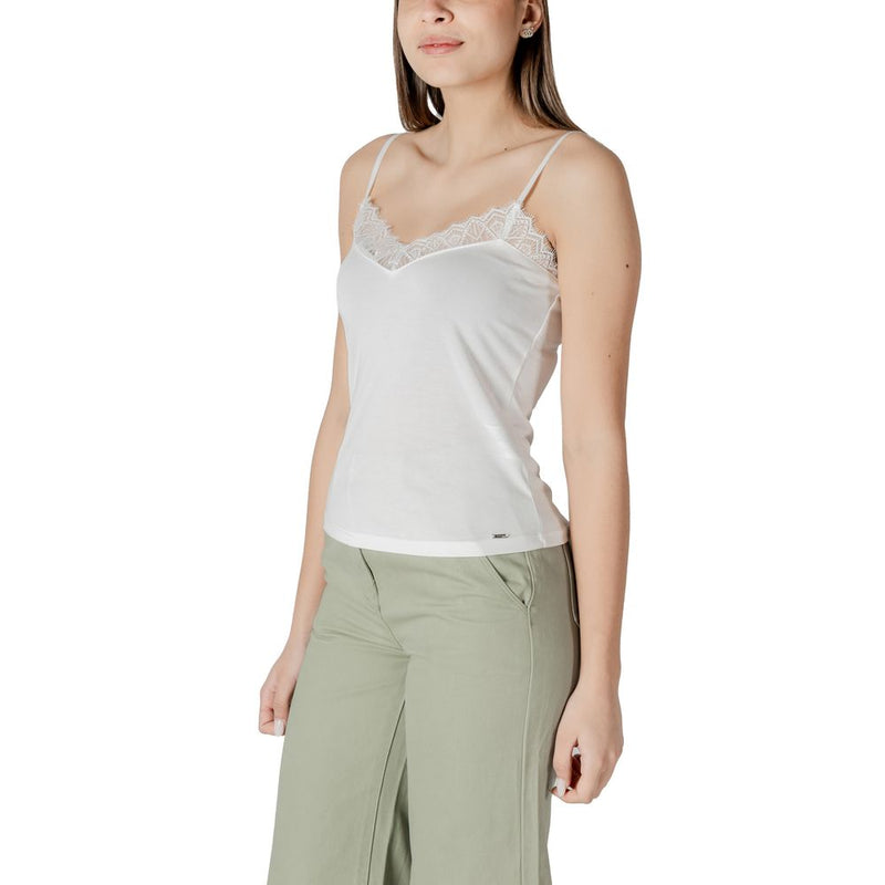Morgan De Toi 242-BETINA Women's White Modal Tank Top