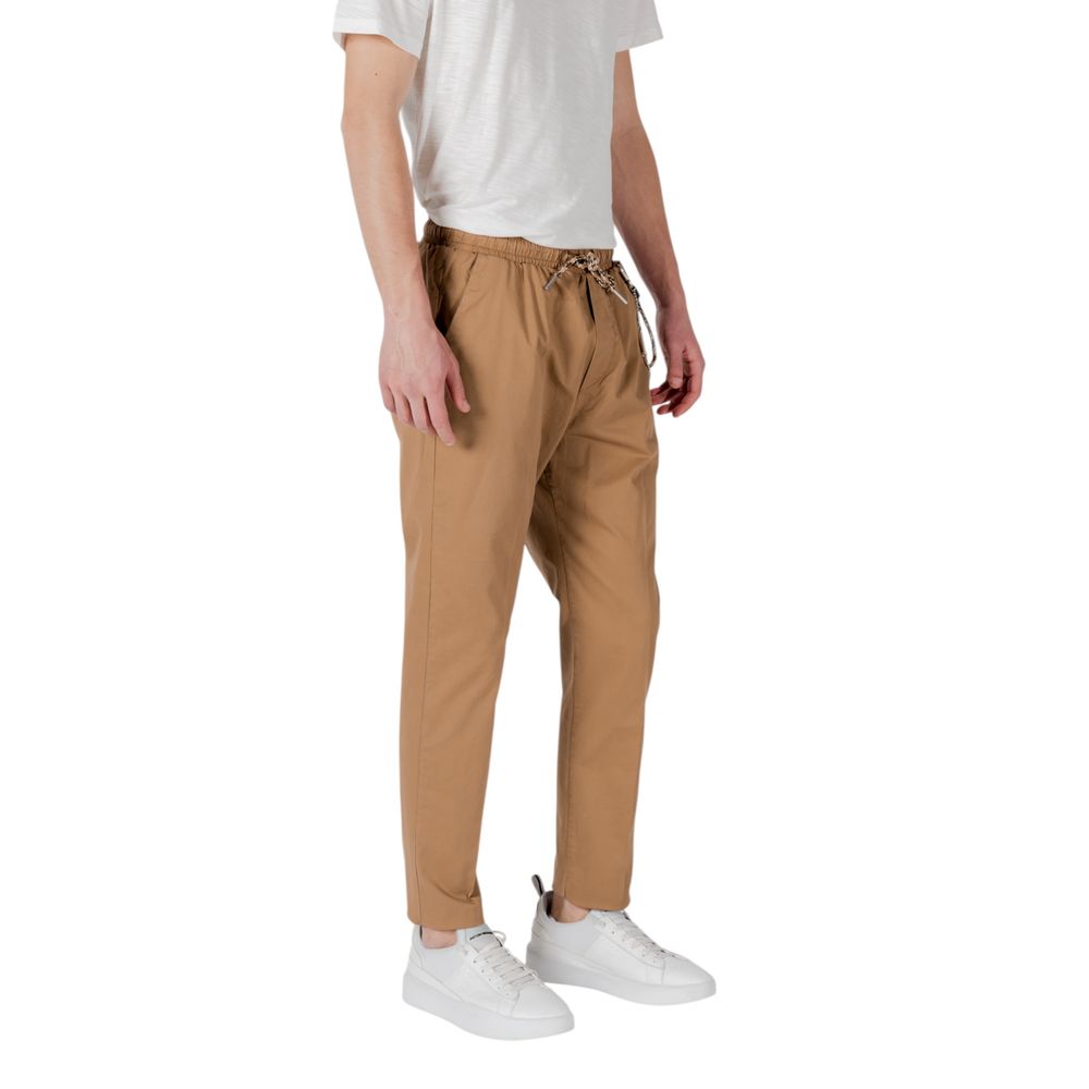 Pantalon en coton brun de Gianni Lupo