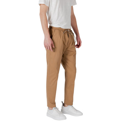 Pantalon en coton brun de Gianni Lupo