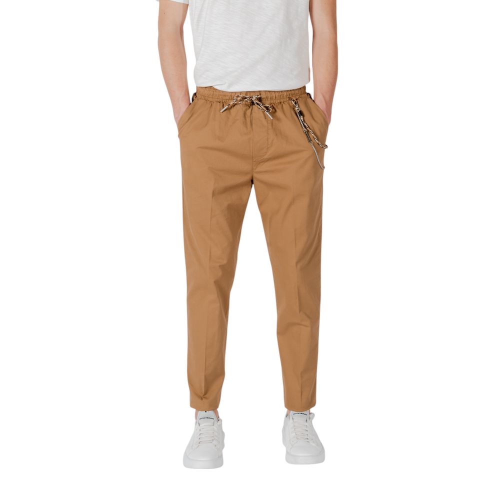 Pantalon en coton brun de Gianni Lupo