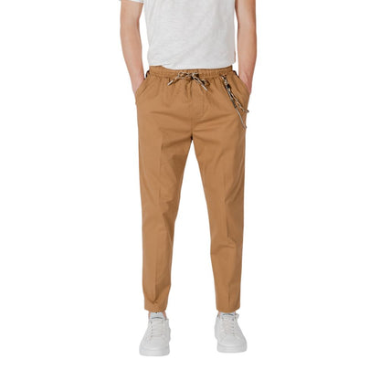 Pantalon en coton brun de Gianni Lupo