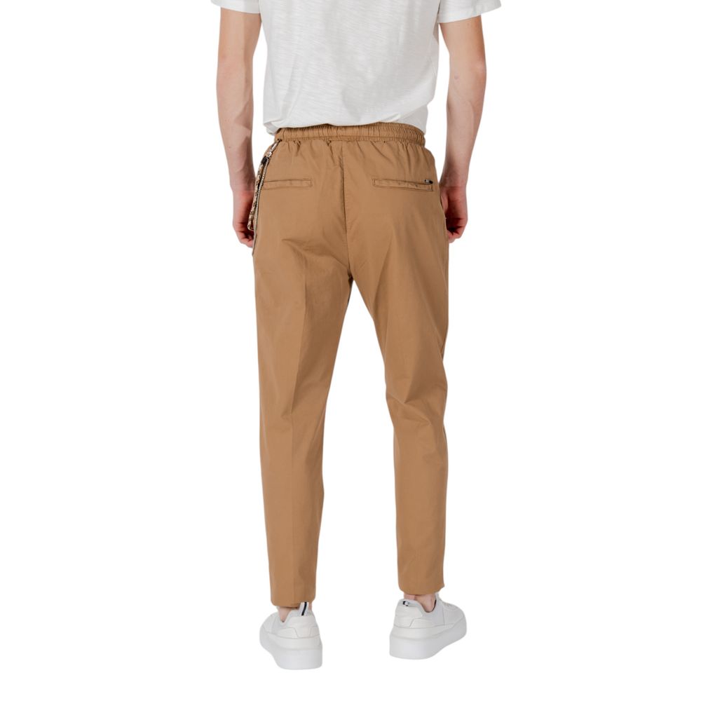 Pantalon en coton brun de Gianni Lupo