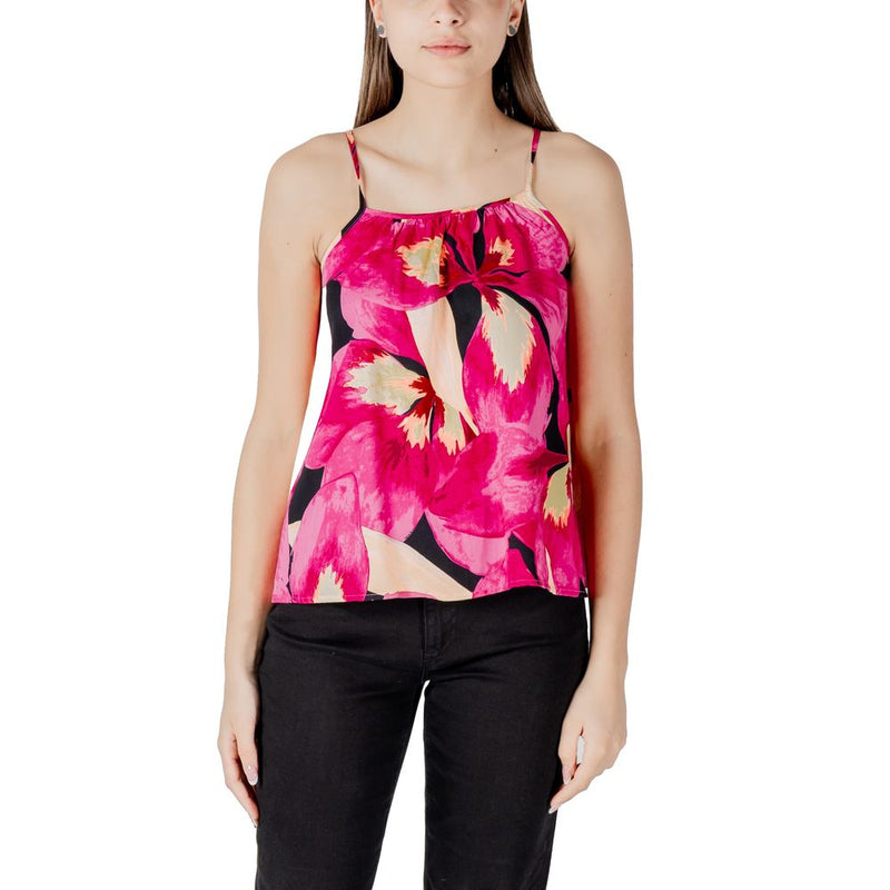 Only ONLALMA LIFE VIS ELLA Pink Viscose Tank Top pour Femmes