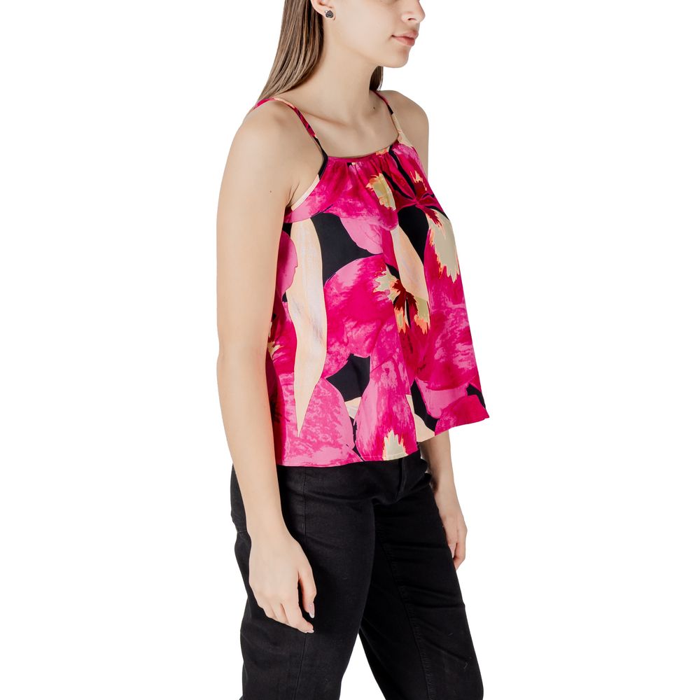 Only ONLALMA LIFE VIS ELLA Pink Viscose Tank Top pour Femmes