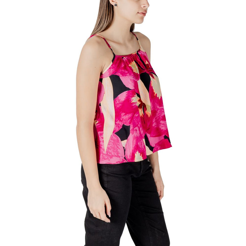 Only ONLALMA LIFE VIS ELLA Pink Viscose Tank Top pour Femmes