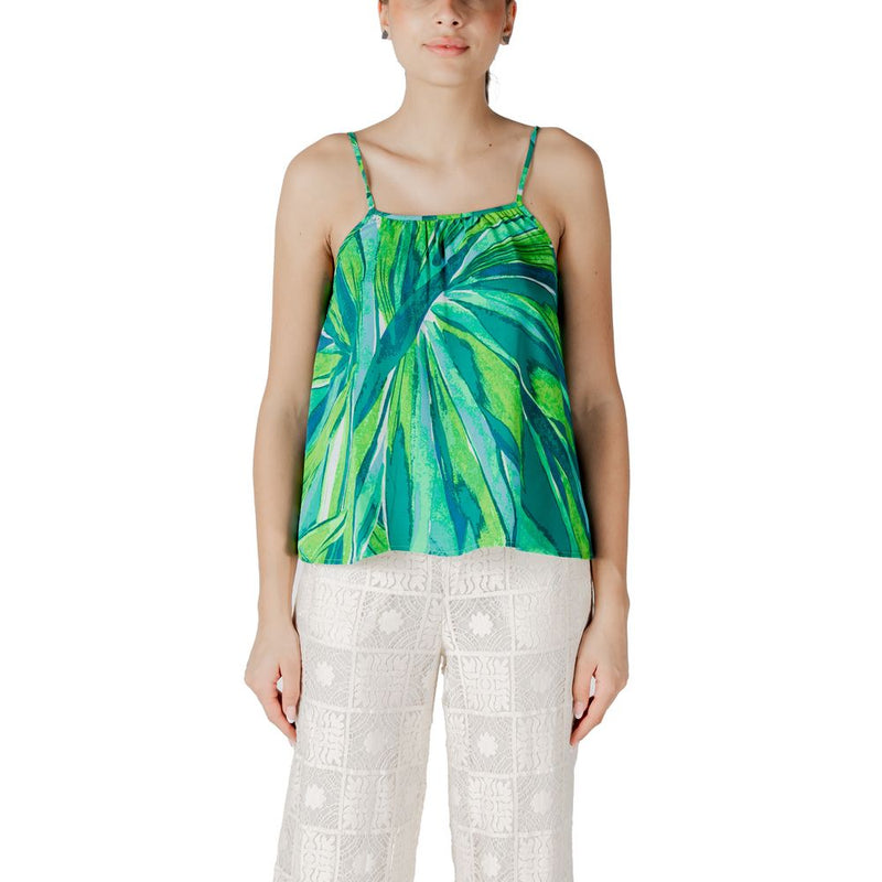 Only ONLALMA LIFE VIS ELLA Green Viscose Tank Top