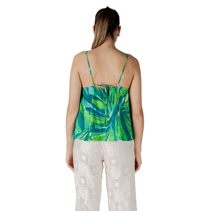 Only ONLALMA LIFE VIS ELLA Green Viscose Tank Top