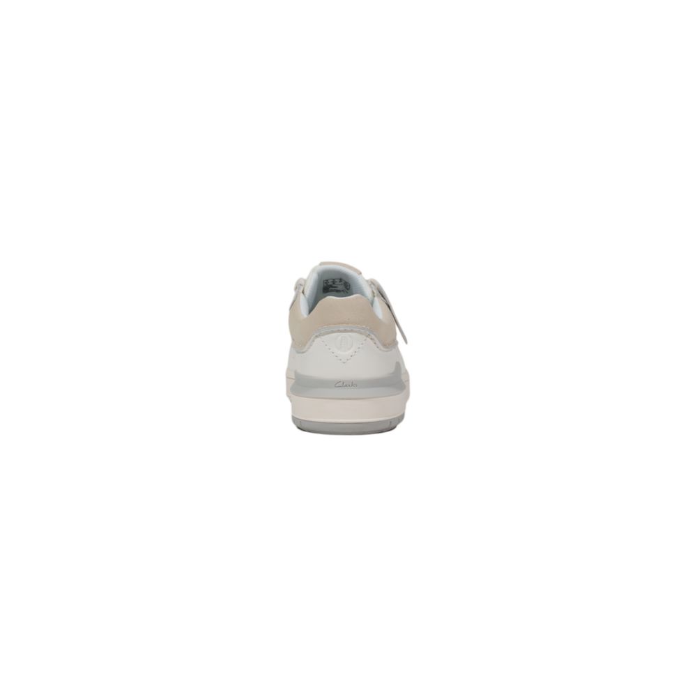 Baskets en cuir blanc Clarks