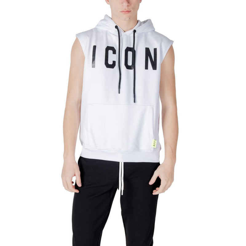 Icon White Cotton Hoody - Confort et Style Modernes