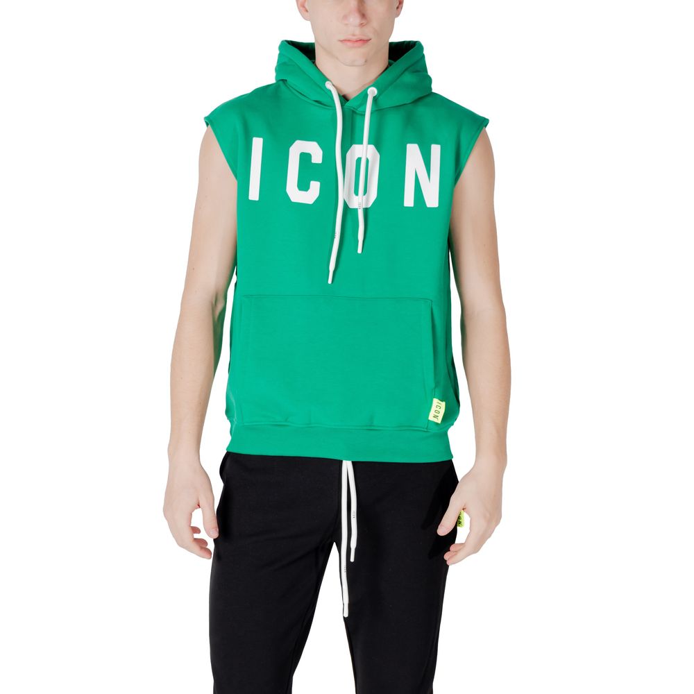 Icon Green Cotton Hoody - Confort et Style