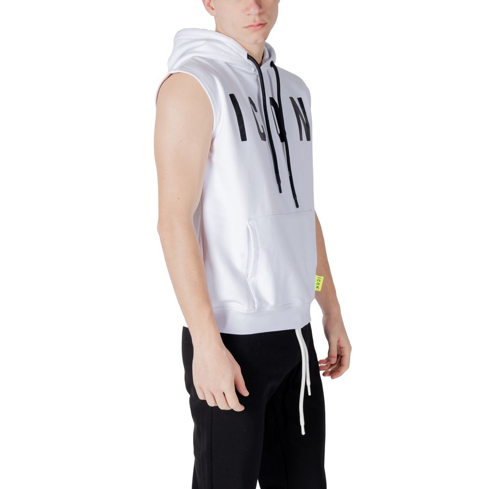 Icon White Cotton Hoody - Confort et Style Modernes