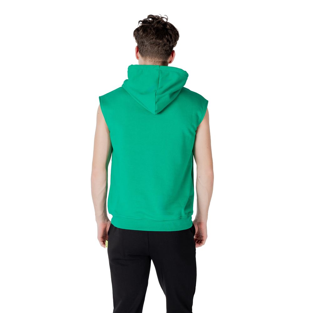 Sweat à capuche en coton vert Icon