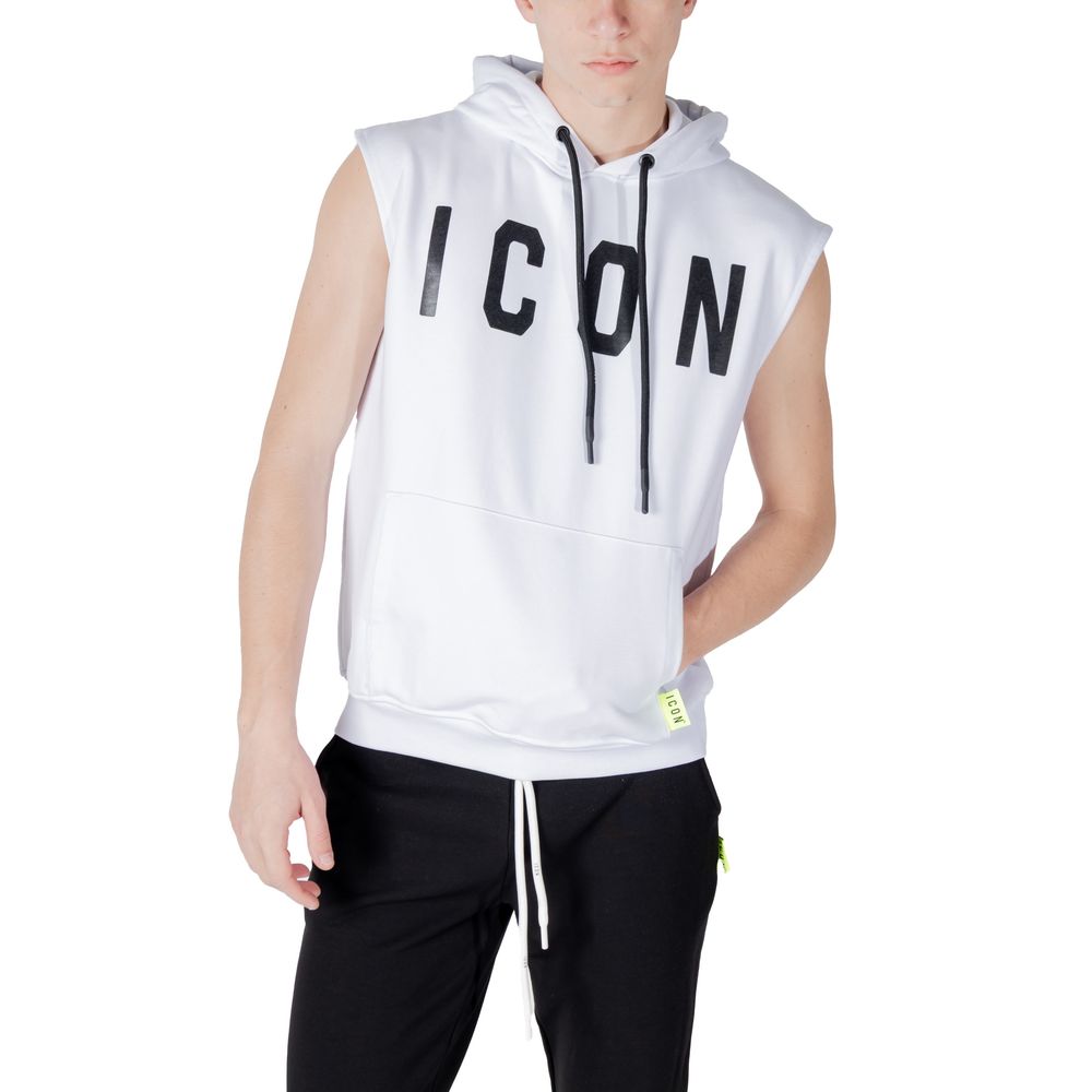 Icon White Cotton Hoody - Confort et Style Modernes
