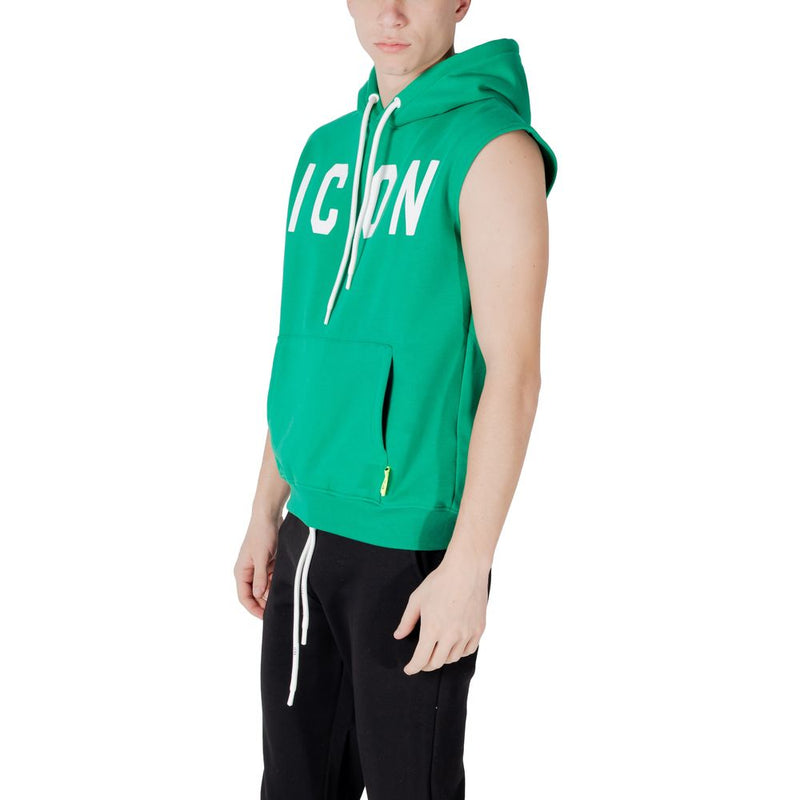 Icon Green Cotton Hoody - Confort et Style