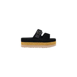 UGG W AUBREY SLIDE Sandales en Cuir Suédé Noir
