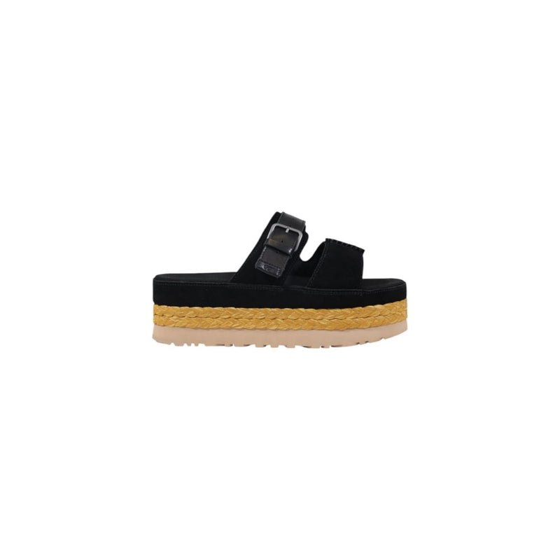 UGG W AUBREY SLIDE Sandales en Cuir Suédé Noir