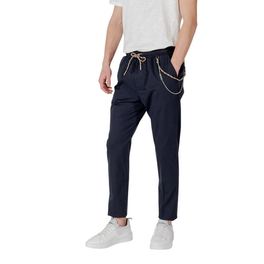 Pantalon en coton bleu de Gianni Lupo