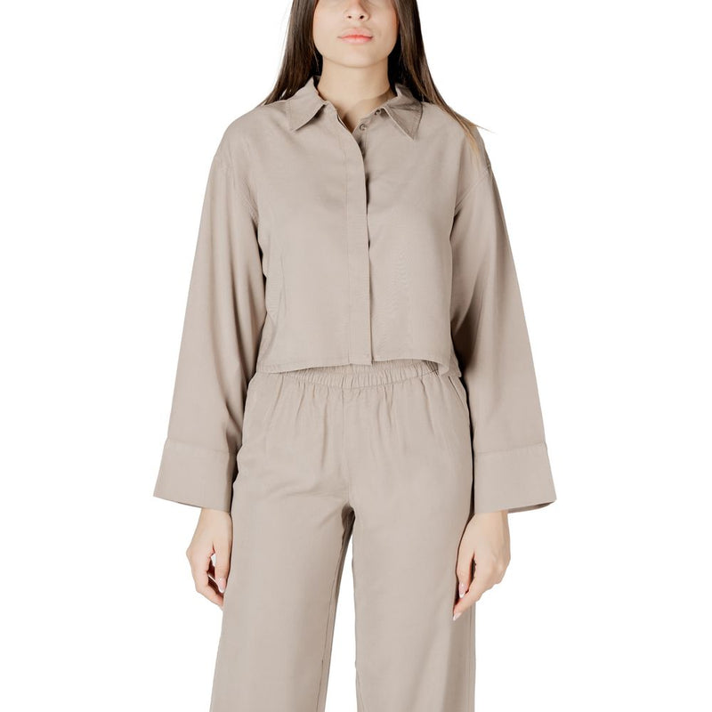 Only ONLARIS LIFE Blouse Beige en Viscose - Élégance et Confort