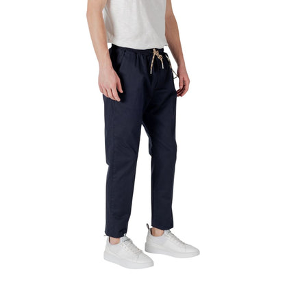 Pantalon en coton bleu de Gianni Lupo