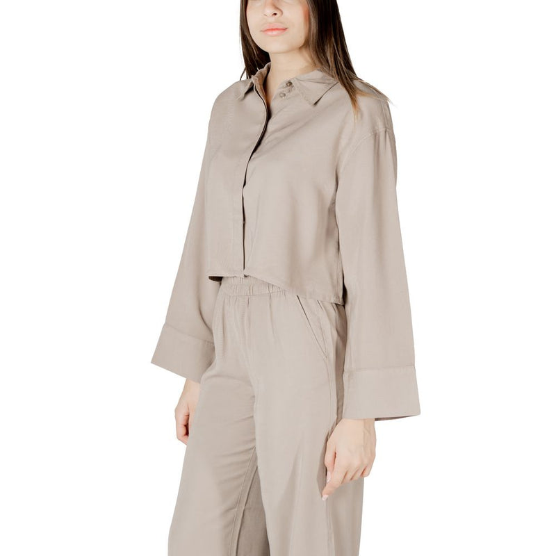 Only ONLARIS LIFE Blouse Beige en Viscose - Élégance et Confort